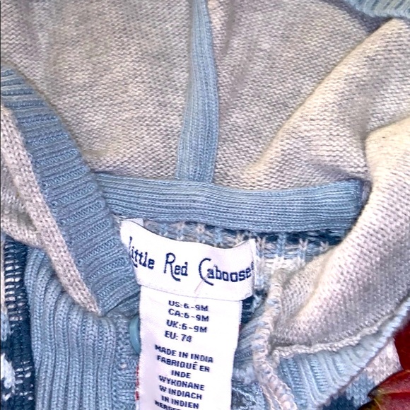 Little Red Caboose Fair Isle Sweater Outfit 6-9 - Picture 13 of 13